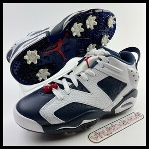 Nike Air Jordan Retro 6 G Golf Shoes Olympic Navy DV1376-101 Mens 7 = Womens 8.5